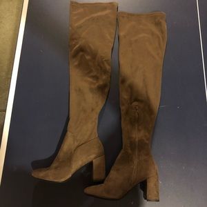 Brown Thigh High Boots